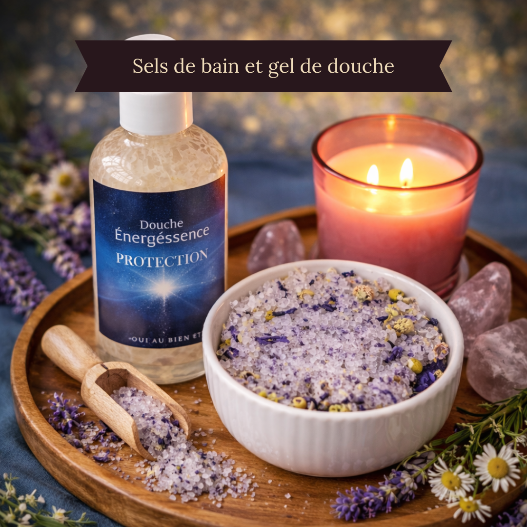 Collection de sels de bain et gels de douche